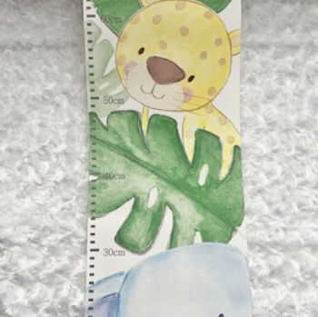 Safari Height Chart And Milestone Cards Set, 7 of 9