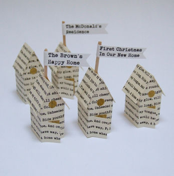 Personalised Paper Houses Anniversary Or New Home Gift, 3 of 9