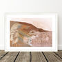 Cliff Tops Earth Toned Landscape Print, thumbnail 4 of 7