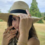 Dainty Beaded Link Chain Gold Plated Bracelet And Ring, thumbnail 2 of 6