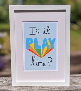 Is It Play Time? Children's Art Print Unframed, 4 of 4