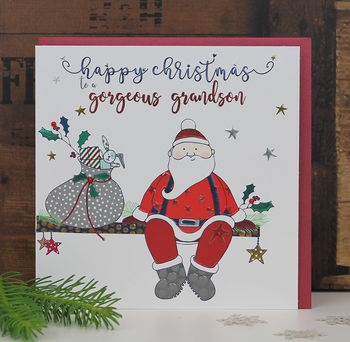 luxury christmas card for a grandson by molly mae | notonthehighstreet.com