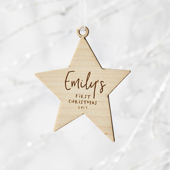 First Christmas Personalised Christmas Decoration, 2 of 8