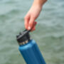 Premium 1 L Water Bottle With Two Leak Proof Lids Blue, thumbnail 8 of 12