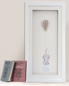 Personalised And Framed 'The Sky's The Limit' Rabbit, 9 of 11