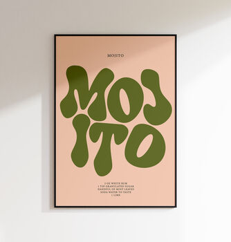Mojito Cocktail Print, 3 of 8