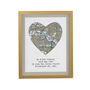 Wedding Anniversary Gifts Personalised Map Location Print, thumbnail 9 of 9