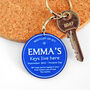 Personalised Blue Plaque Keyring, thumbnail 4 of 5