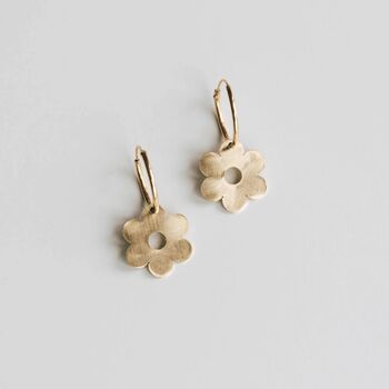 Gift Box Brass Flower Hoops And Cloud Socks, 4 of 6
