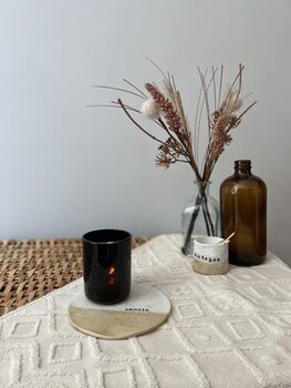 Personalised Clay Candle Tray, Handmade Candle Tray, 2 of 2