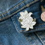 Lily Enamel Lapel Pin, thumbnail 2 of 8