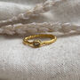 18 K Gold Vermeil Plated Labradorite Twist Ring, thumbnail 1 of 3