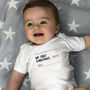Personalised Christmas Street Sign Baby Grow, thumbnail 1 of 2