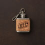 'Cheers' Mini Cork Hip Flask Keyring | Celebration | Birthday, thumbnail 1 of 2