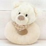 Bear Baby Gift Set, Toy Soother And Rattle, thumbnail 4 of 8