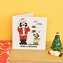 Santa And Dog Christmas Gifts Card, thumbnail 2 of 3