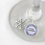 Personalised Christmas Table Wine Glass Charms, thumbnail 4 of 8