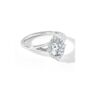 Mischa White Gold Lab Grown Diamond Engagement Ring, thumbnail 4 of 5