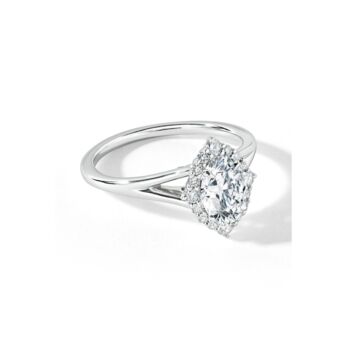 Mischa White Gold Lab Grown Diamond Engagement Ring, 4 of 5