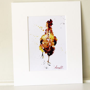 Hen Prints, Three Red Hens, 3 of 6