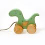 Wooden Pull Along Toy Dragon, thumbnail 3 of 7