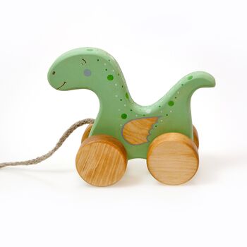 Wooden Pull Along Toy Dragon, 3 of 7