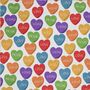 Pride Rainbow Hearts Gift Wrapping Paper Roll Or Folded, thumbnail 2 of 3