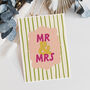 Mr And Mrs Wedding Card, thumbnail 3 of 3