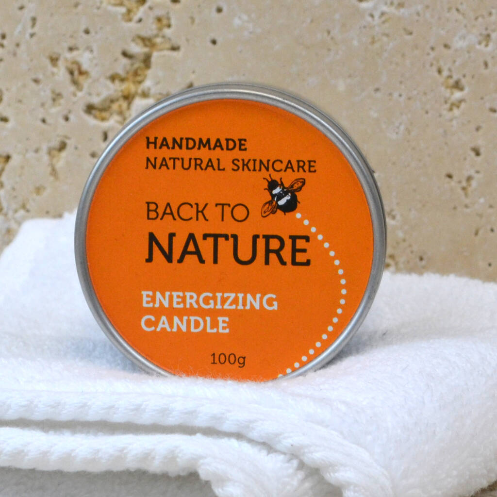 Energizing Natural Aromatherapy Candle, 1 of 5