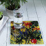 Exotic Tropical Pattern Glass Coaster Gift Set, thumbnail 2 of 2