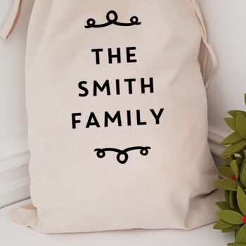 Personalised Family Christmas Sack, 4 of 4