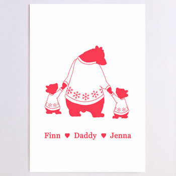 Personalised Bear And Cub Print, 4 of 12