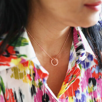 Personalised Interlocking Circles Necklace, 3 of 12