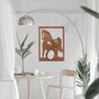 Rusted Metal Horse In Frame Metal Horse Wall Art, thumbnail 8 of 11