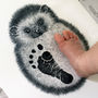 Personalised Baby Hedgehog Footprint Kit, thumbnail 2 of 5