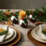 Handmade Felt Christmas Pudding Baubles, Set Of Three, thumbnail 5 of 5