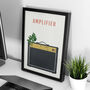 Guitar Amplifier Print | Marshall Amp Poster, thumbnail 3 of 8