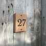 House Number Plaque, Chunky Solid Oak, thumbnail 3 of 8