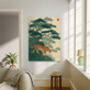 Japanese Tiger Landscape Art Print, thumbnail 4 of 4