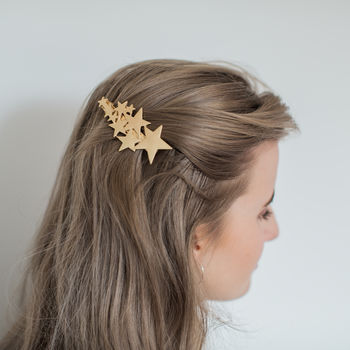 Star Hair Clip Barrette Gold Or Silver, 5 of 10