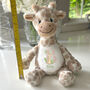 Personalised Alphabet Giraffe Teddy Bear – New Baby, 1st Birthday Gift, thumbnail 7 of 7