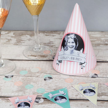 Printable Personalised Hen Party Hat Template, 3 of 4