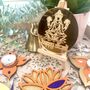 Lotus Rangoli Stencils With Coloured Rangoli Sand, thumbnail 3 of 7