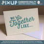 'We Go Together' Augmented Reality Greeting Card, thumbnail 1 of 5