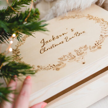 Personalised Christmas Eve Box With Festive Reindeer, 3 of 3