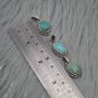 Turquoise Pendant: Sterling Silver, December Birthstone, thumbnail 2 of 7
