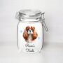 Personalised King Charles Spaniel Dog Treat Jar, thumbnail 2 of 2