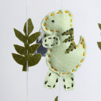 Dinosaur Mobile Beginner Felt Craft Kit, 3 of 6