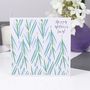 'Happy Mother's Day' Tropical Leafy Patterned Card, thumbnail 2 of 3