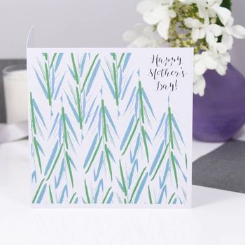 'Happy Mother's Day' Tropical Leafy Patterned Card, 2 of 3